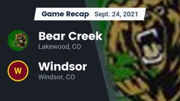 Recap: Bear Creek  vs. Windsor  2021