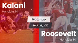 Matchup: Kalani vs. Roosevelt  2017