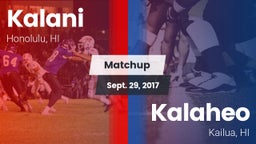 Matchup: Kalani vs. Kalaheo  2017