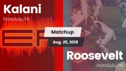 Matchup: Kalani vs. Roosevelt  2018