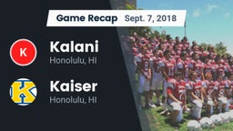 Recap: Kalani  vs. Kaiser  2018