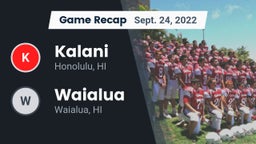 Recap: Kalani  vs. Waialua  2022