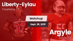 Matchup: Liberty-Eylau vs. Argyle  2018