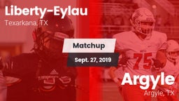 Matchup: Liberty-Eylau vs. Argyle  2019