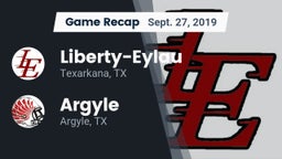 Recap: Liberty-Eylau  vs. Argyle  2019