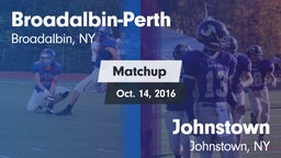 Matchup: Broadalbin-Perth vs. Johnstown  2016