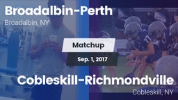 Matchup: Broadalbin-Perth vs. Cobleskill-Richmondville  2017