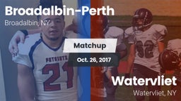 Matchup: Broadalbin-Perth vs. Watervliet  2017