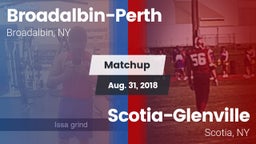 Matchup: Broadalbin-Perth vs. Scotia-Glenville  2018