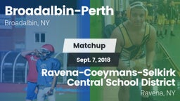 Matchup: Broadalbin-Perth vs. Ravena-Coeymans-Selkirk Central School District 2018