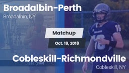 Matchup: Broadalbin-Perth vs. Cobleskill-Richmondville  2018