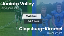 Matchup: Juniata Valley vs. Claysburg-Kimmel  2018