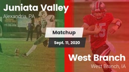 Matchup: Juniata Valley vs. West Branch  2020