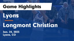 Lyons  vs Longmont Christian Game Highlights - Jan. 24, 2023