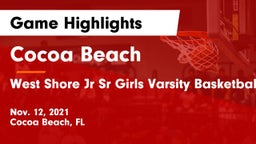 Cocoa Beach  vs West Shore Jr Sr  Girls Varsity Basketball Game Highlights - Nov. 12, 2021