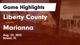 Liberty County  vs Marianna  Game Highlights - Aug. 22, 2022