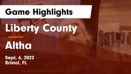 Liberty County  vs Altha  Game Highlights - Sept. 6, 2022