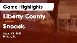 Liberty County  vs Sneads  Game Highlights - Sept. 13, 2022