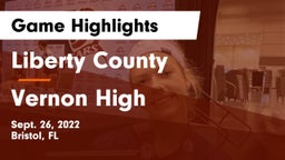 Liberty County  vs Vernon High  Game Highlights - Sept. 26, 2022