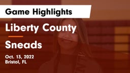 Liberty County  vs Sneads  Game Highlights - Oct. 13, 2022