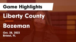 Liberty County  vs Bozeman Game Highlights - Oct. 28, 2022