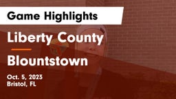 Liberty County  vs Blountstown  Game Highlights - Oct. 5, 2023