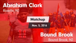 Matchup: Abraham Clark vs. Bound Brook  2016