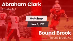 Matchup: Abraham Clark vs. Bound Brook  2017