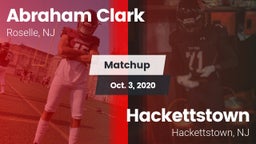 Matchup: Abraham Clark vs. Hackettstown  2020