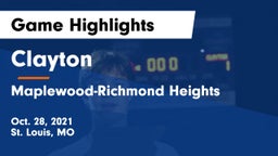 Clayton  vs Maplewood-Richmond Heights Game Highlights - Oct. 28, 2021