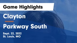 Clayton  vs Parkway South Game Highlights - Sept. 22, 2022