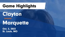 Clayton  vs Marquette  Game Highlights - Oct. 3, 2022