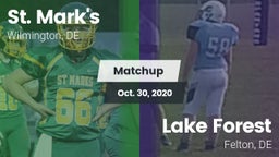 Matchup: St. Mark's vs. Lake Forest  2020