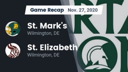 Recap: St. Mark's  vs. St. Elizabeth  2020