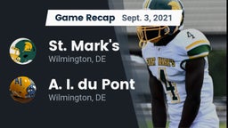 Recap: St. Mark's  vs. A. I. du Pont  2021