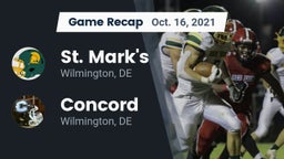 Recap: St. Mark's  vs. Concord  2021