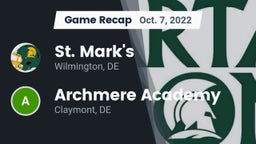 Recap: St. Mark's  vs. Archmere Academy  2022