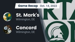 Recap: St. Mark's  vs. Concord  2022