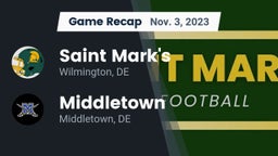 Recap: Saint Mark's  vs. Middletown  2023