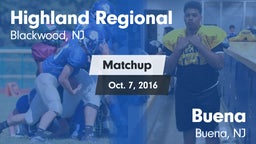 Matchup: Highland Regional vs. Buena  2016