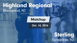 Matchup: Highland Regional vs. Sterling  2016