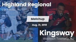 Matchup: Highland Regional vs. Kingsway  2018