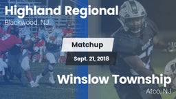 Matchup: Highland Regional vs. Winslow Township  2018