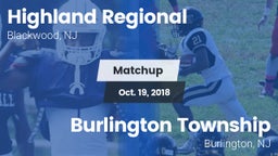 Matchup: Highland Regional vs. Burlington Township  2018