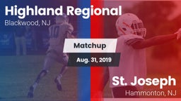 Matchup: Highland Regional vs. St. Joseph  2019