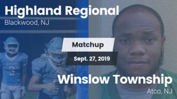 Matchup: Highland Regional vs. Winslow Township  2019