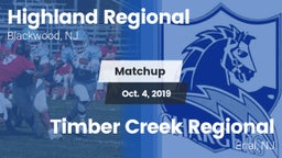 Matchup: Highland Regional vs. Timber Creek Regional  2019