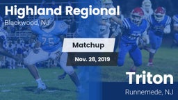Matchup: Highland Regional vs. Triton  2019