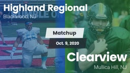 Matchup: Highland Regional vs. Clearview  2020