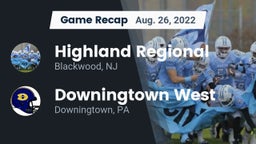 Recap: Highland Regional  vs. Downingtown West  2022